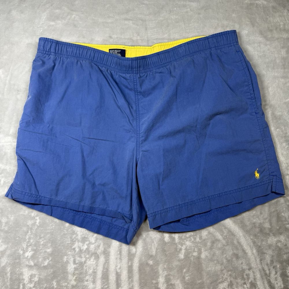 Polo Ralph Lauren Swim Shorts Mens Large Blue Swimming Trunks Embroidered Pony L